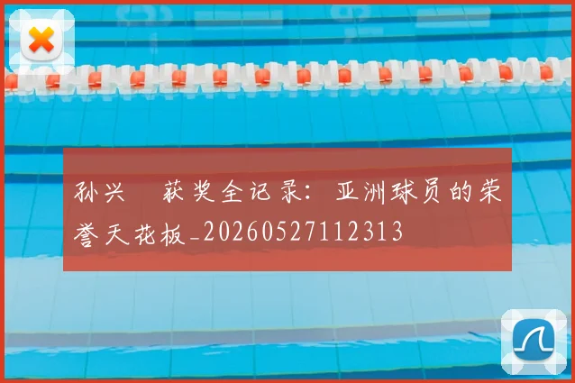 孙兴慜获奖全记录：亚洲球员的荣誉天花板_20260527112313